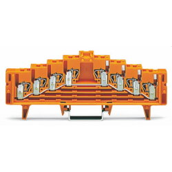 WAGO 4 Etagen Potentialklemme 727-228 lichtgrau