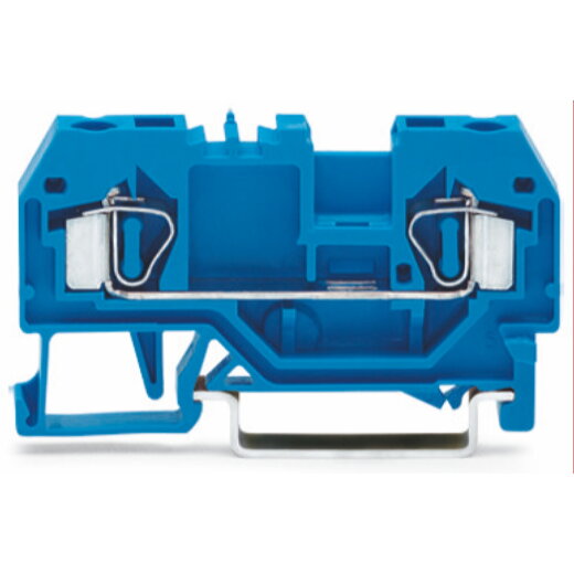WAGO 2 Leiter Durchgangsklemme 281-904 blau 4qmm