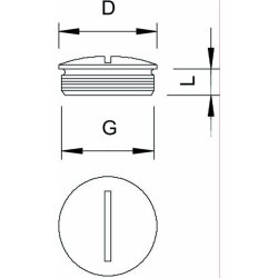OBO Messing-Verschlussstopfen 168 MS M25