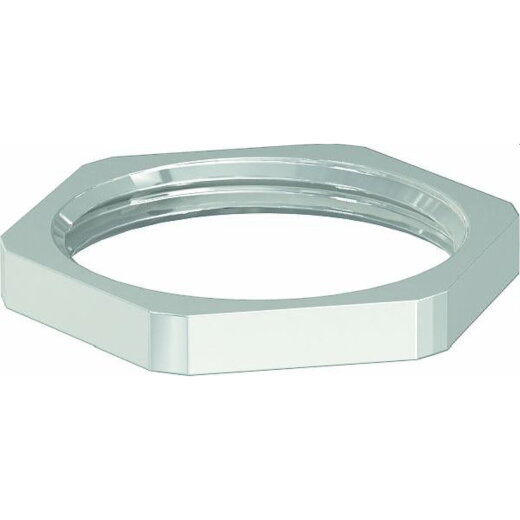 OBO Messing-Gegenmutter 169M M50x1,5 vernickelt M50