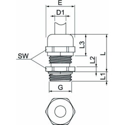 OBO Messing-Kabelverschraubung V-TEC VM MS M12 M12