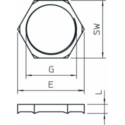 OBO Gegenmutter 169 MSS M20 mit Schneidezähnen