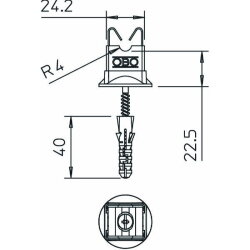 OBO Leitungshalter 177 20 VA B-HD für Rundleiter