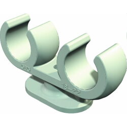 OBO Sockel-Klemmschelle 2962 2x16 lichtgrau 2fach 16mm