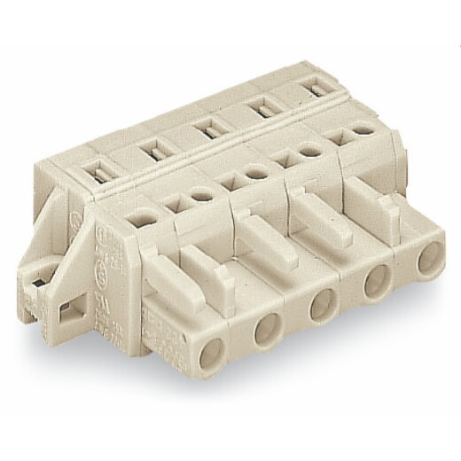WAGO 1-Leiter-Federleiste CAGE CLAMP® 2,5 mm? lichtgrau 721-205/031-000