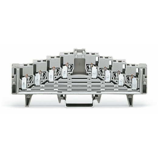 WAGO 4-Etagen-Rangierklemme ohne Rasthaken ein Potential je Ebene weiß 727-222/022-000