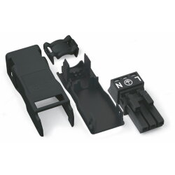 WAGO Buchse mit Zugentlastungsgehäuse 3-polig...