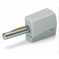 WAGO Bananenstecker für Buchsendurchmesser 4 mm grau...