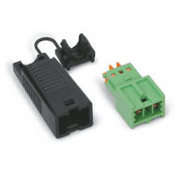 WAGO Stecker mit Zugentlastungsgehäuse 2-polig...
