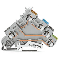 WAGO 4-Leiter-Initiatorenklemme mit PE-Anschluss für...