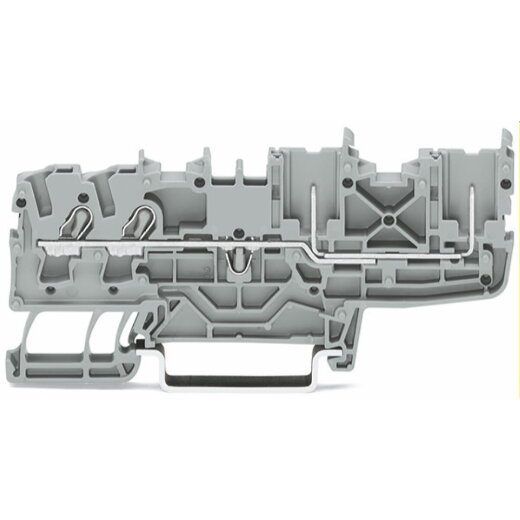 WAGO 2-Leiter/2-Pin-Basisklemme 2,5 mm? für Tragschiene 35 x 15 und 35 x 7,5 orange 2022-1402
