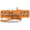 WAGO 4-Leiter-Trenn- und Messklemme mit mechanischer Verriegelung mit Prüfmöglichkeit orange 2002-1872/401-000