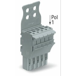 WAGO 1-Leiter-Federleiste Push-in CAGE CLAMP® 4 mm?...