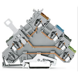 WAGO 4-Leiter-Initiatorenklemme mit farbig bedruckten...