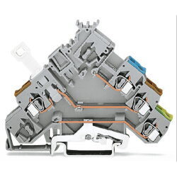 WAGO 3-Leiter-Aktorenklemme mit PE-Anschluss mit farbig...