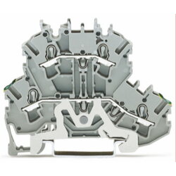 WAGO Doppelstockklemme Schutzleiter-/Durchgangsklemme 2,5...