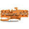 WAGO 4-Leiter-Trenn- und Messklemme mit Prüfmöglichkeit Trennmesserhalter orange orange 2002-1872