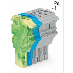 WAGO 1-Leiter-Federleiste Push-in CAGE CLAMP® 4 mm?...