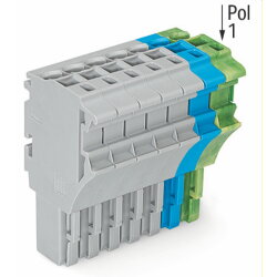 WAGO 1-Leiter-Federleiste Push-in CAGE CLAMP® 4 mm?...