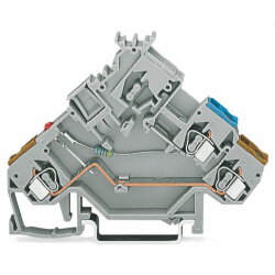 WAGO 2-Leiter-Aktorenklemme LED rot mit farbig bedruckten...