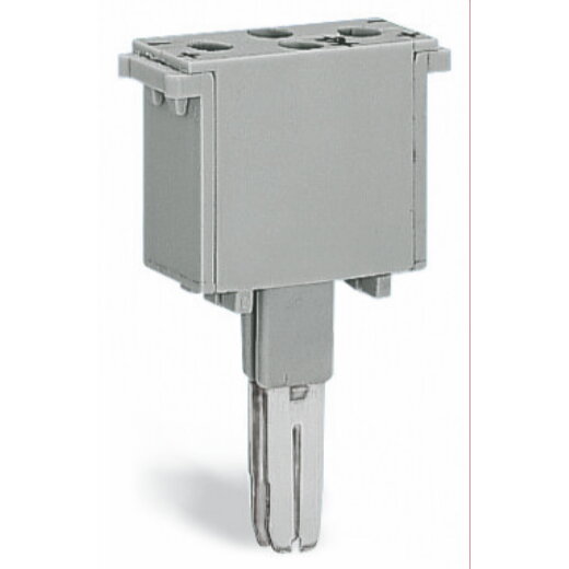 WAGO Bauelementestecker 2-polig mit Gleichrichterdiode und LED grau 280-803/281-420