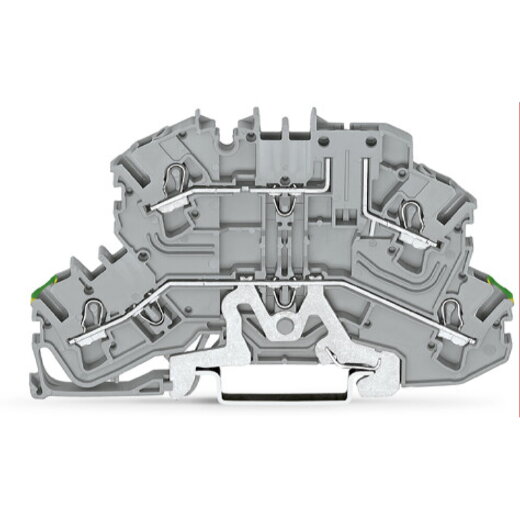 WAGO Doppelstock-Basisklemme PE/L Obergeschoss Basis grau 2002-2667