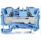 WAGO 2-Leiter-Durchgangsklemme mit Drücker 6 mm? blau 2206-1204