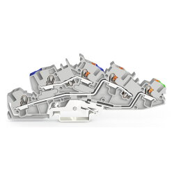 WAGO Installationsetagenklemme N/L/PE Push-in CAGE...