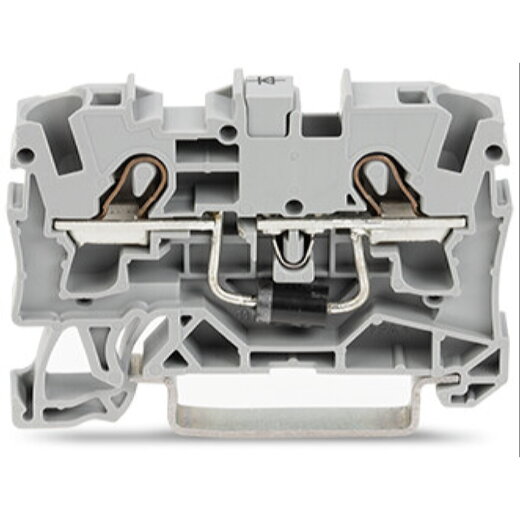 WAGO Bauelementklemme 2 Leiter mit Diode 1N5408 grau 2004-1211/1000-401