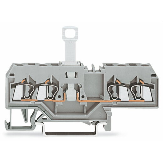 WAGO 4-Leiter-Trennklemme für Tragschiene 35 x 15 und 35 x 7,5 2,5 mm? blau 280-676