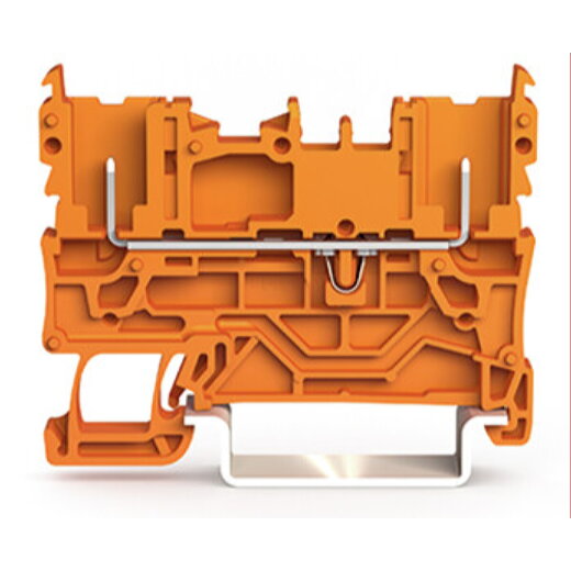 WAGO 2-Pin-Basisklemme für Tragschiene 35 x 15 und 35 x 7,5 orange 2022-1602