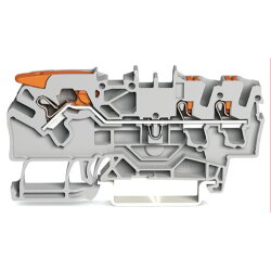 WAGO 3-Leiter-Durchgangsklemme mit Hebel und Drücker...