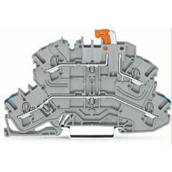 WAGO Doppelstock-Trennklemme mit schwenkbarem Trennmesser...