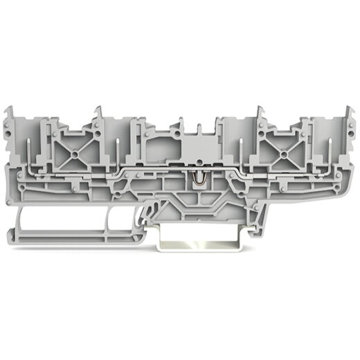 WAGO 4-Pin-Basisklemme für Tragschiene 35 x 15 und 35 x 7,5 grau 2022-1801