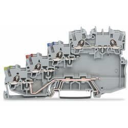 WAGO 4-Leiter-Initiatorenklemme mit PE-Anschluss mit...