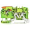 WAGO 2-Leiter-Schutzleiterklemme mit Hebel und Push-in CAGE CLAMP® 2,5 mm? grün-gelb 2102-1207