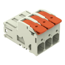 WAGO 1-Leiter-Stiftleiste Hebel Push-in CAGE CLAMP®...