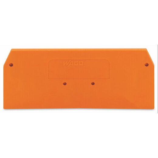 WAGO Abschlussplatte u. Zwischenplatte 281-326 für 3Leiter orange