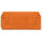 WAGO Abschlussplatte u. Zwischenplatte 284-328 für 2Leiter orange