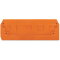 WAGO Abschlussplatte u. Zwischenplatte 284-339 für 3Leiter orange