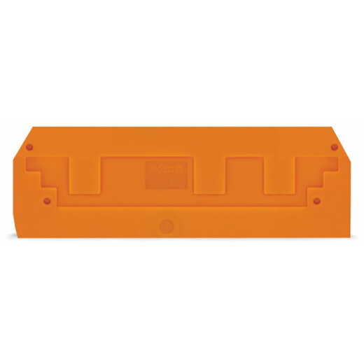 WAGO Abschlussplatte u. Zwischenplatte 283-352 für 3Leiter orange