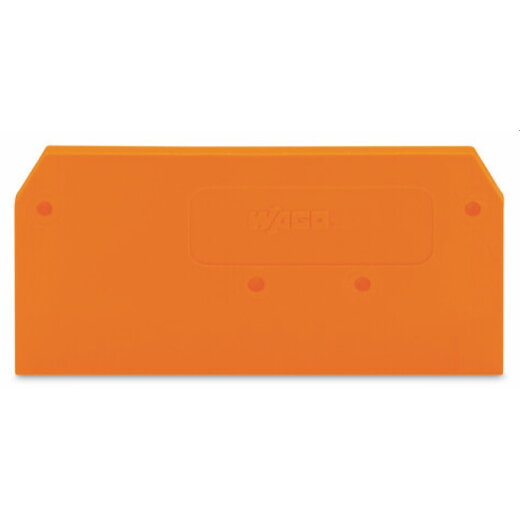 WAGO Abschlussplatte u. Zwischenplatte 279-328 für 2Leiter orange