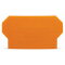 WAGO Trennwand 283-327 überstehend orange