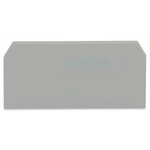 WAGO Abschlussplatte u. Zwischenplatte 280-308 grau