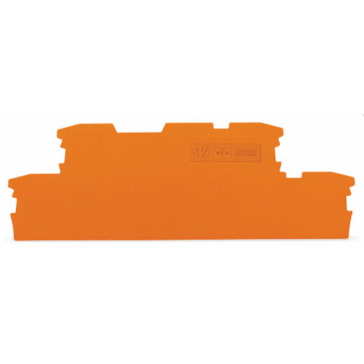 WAGO Abschlussplatte u. Zwischenplatte 2002-2992 orange 1mm