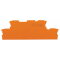 WAGO Abschlussplatte u. Zwischenplatte 2002-2992 orange 1mm