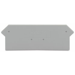 WAGO Abschlussplatte u. Zwischenplatte 280-316 grau