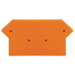 WAGO Abschlussplatte u. Zwischenplatte 281-317 orange