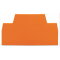 WAGO Abschlussplatte u. Zwischenplatte 280-341 orange