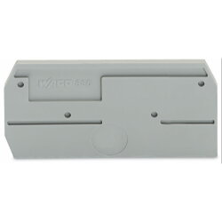 WAGO Abschlussplatte u. Zwischenplatte 880-325 grau